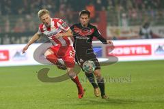 2. Bundesliga - 1. FC Union Berlin - FC Ingolstadt 04 - Pedersen, Kristian (Union 6) Stefan Lex (14, FCI)