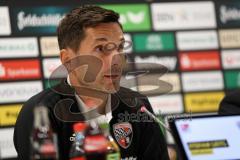 2. Bundesliga - Fußball - Dynamo Dresden - FC Ingolstadt 04 - Pressekonferenz nach dem Spiel Cheftrainer Stefan Leitl (FCI)