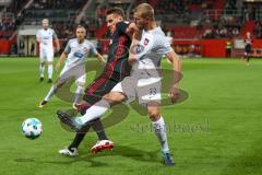 2. BL - Saison 2017/2018 - FC Ingolstadt 04 - 1. FC Heidenheim - Stefan Kutschke (#20 FCI) - #Timo Beermann (#33 Heidenheim) - Foto: Meyer Jürgen