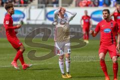 2. BL - Saison 2017/2018 - FC Heidenheim - FC Ingolstadt 04 - Thomas Pledl (#30 FCI) mit einer vergebenen Chance - enttäuscht - Foto: Meyer Jürgen