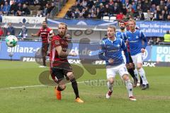 2. Bundesliga - Fußball - SV Darmstadt 98 - FC Ingolstadt 04 - Moritz Hartmann (9, FCI) Fabian Holland (32 Darmstadt) Jan Rosenthal (10 Darmstadt)