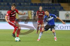 2. Bundesliga - Fußball - DSC Arminia Bielefeld - FC Ingolstadt 04 - Stefan Kutschke (20, FCI) Manuel Prietl (19 DSC)