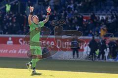 2. Bundesliga - Fußball - MSV Duisburg - FC Ingolstadt 04 - Tor Jubel Torwart Mark Flekken (1 Duisburg)