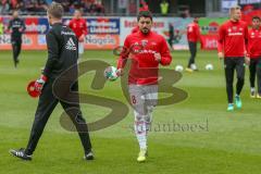 2. BL - Saison 2017/2018 - FC Heidenheim - FC Ingolstadt 04 - Almog Cohen (#8 FCI) beim warm machen - Foto: Meyer Jürgen