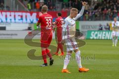 2. BL - Saison 2017/2018 - FC Heidenheim - FC Ingolstadt 04 - Sonny Kittel (#10 FCI) mit Daumen hoch - Foto: Meyer Jürgen