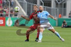 DFB Pokal - Fußball - TSV 1960 München - FC Ingolstadt 04 - Tobias Schröck (21, FCI) Timo Gebhart (TSV 10)