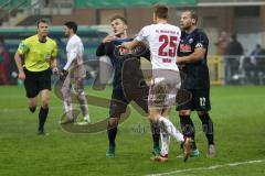 DFB-Pokal - SC Paderborn 07 - FC Ingolstadt 04 - Hauke Wahl (25, FCI) Streit Herzenbruch, Felix (Paderborn 12)