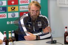 DFB Pokal - Fußball - TSV 1960 München - FC Ingolstadt 04 - Pressekonferenz nach dem Spiel, Cheftrainer Daniel Bierofka (TSV 1860)