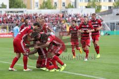 DFB Pokal - Fußball - TSV 1960 München - FC Ingolstadt 04 - Tor Jubel 0:1 Darío Lezcano (11, FCI) Paulo Otavio (4, FCI) Romain Brégerie (18, FCI) Almog Cohen (8, FCI)