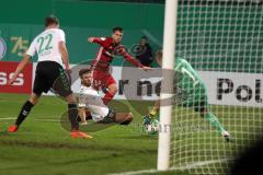 DFB Pokal - Fußball - SpVgg Greuther Fürth - FC Ingolstadt 04 - Tor durch Stefan Lex (14, FCI) 1:2 Jubel
