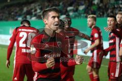 DFB Pokal - Fußball - SpVgg Greuther Fürth - FC Ingolstadt 04 - Tor durch Stefan Lex (14, FCI) 1:2 Jubel