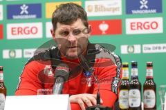 DFB-Pokal - SC Paderborn 07 - FC Ingolstadt 04 - Pressekonferenz nach dem Spiel, Cheftrainer Steffen Baumgart (Paderborn)