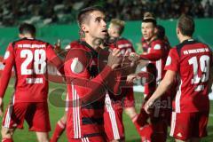 DFB Pokal - Fußball - SpVgg Greuther Fürth - FC Ingolstadt 04 - Tor durch Stefan Lex (14, FCI) 1:2 Jubel