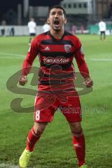 DFB Pokal - Fußball - SpVgg Greuther Fürth - FC Ingolstadt 04 - Tor Elfmeter Almog Cohen (8, FCI) Jubel