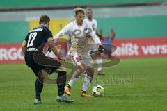 DFB-Pokal - SC Paderborn 07 - FC Ingolstadt 04 - Herzenbruch, Felix (Paderborn 12) Thomas Pledl (30, FCI)