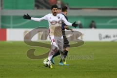 DFB-Pokal - SC Paderborn 07 - FC Ingolstadt 04 - Almog Cohen (8, FCI) beschwert sich