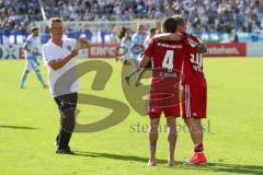 DFB Pokal - Fußball - TSV 1960 München - FC Ingolstadt 04 - Sieg 1:2, Jubel bei Ingolstadt, Selfie Foto Paulo Otavio (4, FCI) Sonny Kittel (10, FCI)