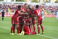 DFB Pokal - Fußball - TSV 1960 München - FC Ingolstadt 04 - Tor Jubel 0:1 Darío Lezcano (11, FCI) Paulo Otavio (4, FCI) Romain Brégerie (18, FCI) Almog Cohen (8, FCI)