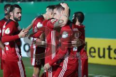 DFB Pokal - Fußball - SpVgg Greuther Fürth - FC Ingolstadt 04 - Tor durch Stefan Lex (14, FCI) 1:2 Jubel