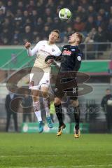 DFB-Pokal - SC Paderborn 07 - FC Ingolstadt 04 - Marcel Gaus (19, FCI) Zolinski, Ben (Paderborn 31)