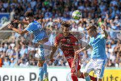 DFB Pokal - Fußball - TSV 1960 München - FC Ingolstadt 04 - Nicholas Helmbrecht (TSV 23) Stefan Kutschke (20, FCI) Christian Köppel (TSV 11)