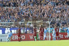 DFB Pokal - Fußball - TSV 1960 München - FC Ingolstadt 04 - Tor für München Torwart Örjan Haskjard Nyland (1, FCI) am Boden Jubel enttäuschte Gesichter beim FCI