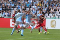 DFB Pokal - Fußball - TSV 1960 München - FC Ingolstadt 04 - rechts Paulo Otavio (4, FCI) Felix Weber (TSV 4)