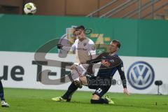 DFB-Pokal - SC Paderborn 07 - FC Ingolstadt 04 - Stefan Lex (14, FCI) Boeder, Lukas (Paderborn 33)