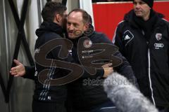 2. Bundesliga - FC Ingolstadt 04 - Eintracht Braunschweig - Cheftrainer Stefan Leitl (FCI) und Cheftrainer Torsten Lieberknecht