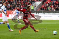 2. BL - Saison 2017/2018 - FC Ingolstadt 04 - MSV Duisburg - Thomas Pledl (#30 FCI) - Moritz Stoppelkamp (#33 Duisburg) -  Foto: Meyer Jürgen