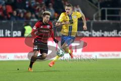 2. Bundesliga - FC Ingolstadt 04 - Eintracht Braunschweig - Thomas Pledl (30, FCI) Gustav Valsvik (#5 Braunschweig)