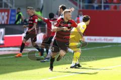 2. Bundesliga - Fußball - FC Ingolstadt 04 - DSC Armenia Bielefeld - Tor 2:1 Robert Leipertz (13, FCI) Torwart Stefan Ortega Moreno (1 DSC) Jubel