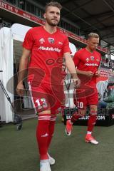 2. BL - Saison 2017/2018 - FC Ingolstadt 04 - SSV Jahn Regensburg - Robert Leipertz (#13 FCI) Sonny Kittel (#10 FCI) beim warm machen - Foto: Meyer Jürgen