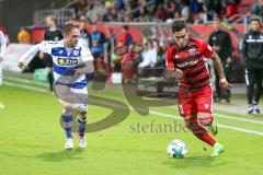 2. BL - Saison 2017/2018 - FC Ingolstadt 04 - MSV Duisburg - Dario Lezcano (#11 FCI) - Nico Klotz (#19 Duisburg) - Foto: Meyer Jürgen