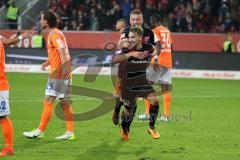 2. Bundesliga - Fußball - FC Ingolstadt 04 - SV Darmstadt 98 - Tor 3:0 durch Thomas Pledl (30, FCI) mit Hauke Wahl (25, FCI)