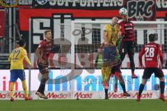 2. BL - Saison 2017/2018 - FC Ingolstadt 04 - Eintracht Braunschweig - Alfredo Morales (#6 FCI) beim Kopfball - Foto: Meyer Jürgen