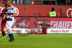 2. BL - Saison 2017/2018 - FC Ingolstadt 04 - MSV Duisburg - Thomas Pledl (#30 FCI) reklamiert Foulspiel - Foto: Meyer Jürgen