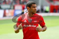 2. BL - Saison 2017/2018 - FC Ingolstadt 04 - SSV Jahn Regensburg - Paulo Otavio (#4 FCI) beim warm machen - Foto: Meyer Jürgen