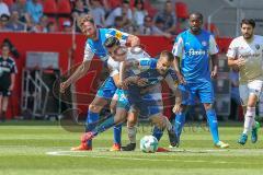 2. BL - Saison 2017/2018 - FC Ingolstadt 04 - Holstein Kiel - Alfredo Morales (#6 FCI) - Drexler Dominick #24 Kiel - Foto: Meyer Jürgen