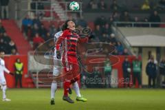 2. BL - Saison 2017/2018 - FC Ingolstadt 04 - VFL Bochum - Alfredo Morales (#6 FCI) beim Kopfball - Robert Tesche (#23 Bochum) - Foto: Meyer Jürgen