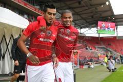 2. Bundesliga - Fußball - FC Ingolstadt 04 - FC Erzgebirge Aue - Darío Lezcano (11, FCI) Paulo Otavio (4, FCI)