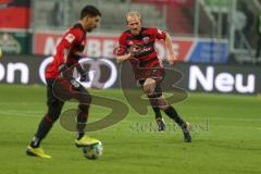 2. BL - Saison 2017/2018 - FC Ingolstadt 04 - Eintracht Braunschweig - Almog Cohen (#8 FCI) - Tobias Levels (#3 FCI) - Foto: Meyer Jürgen