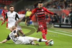 2. Bundesliga - Fußball - FC Ingolstadt 04 - SV Sandhausen - Daghfous, Nejmeddin (8 SV) Klingmann, Philipp (24 SV) Alfredo Morales (6, FCI)