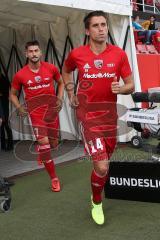 2. BL - Saison 2017/2018 - FC Ingolstadt 04 - SSV Jahn Regensburg - Stefan Lex (#14 FCI) beim warm machen - Foto: Meyer Jürgen