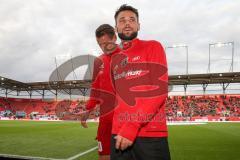 2. BL - Saison 2017/2018 - FC Ingolstadt 04 - MSV Duisburg - Stefan Kutschke (#20 FCI) - Christian Träsch (#28 FCI) - Foto: Meyer Jürgen