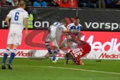 2. BL - Saison 2017/2018 - FC Ingolstadt 04 - MSV Duisburg - Thomas Pledl (#30 FCI) wird gefoult - Kevin Wolze (#17 Duisburg) - Foto: Meyer Jürgen