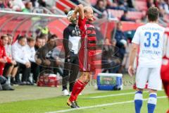 2. BL - Saison 2017/2018 - FC Ingolstadt 04 - MSV Duisburg - Tobias Levels (#3 FCI) beim Einwurf - Foto: Meyer Jürgen