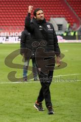2. Bundesliga - Fußball - FC Ingolstadt 04 - Fortuna Düsseldorf - Co-Trainer Andre Mijatovic (FCI) bei den Fans Jubel Freude Sieg