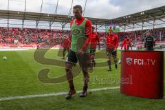 2. BL - Saison 2017/2018 - FC Ingolstadt 04 - Fortuna Düsseldorf - Marvin Matip (#34 FCI) verlässt das Spielfeld nach dem warm machen - Foto: Meyer Jürgen