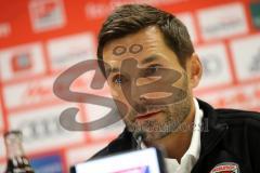 2. Bundesliga - Fußball - FC Ingolstadt 04 - FC Erzgebirge Aue - Pressekonferenz nach dem Spiel - Cheftrainer Stefan Leitl (FCI)